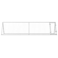 Chicken Cage Silver 400x105x91 cm Galvanised Steel