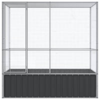 Aviary Silver 210.5x107x212 cm Steel