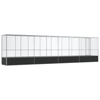 Aviary with Extension Silver 834.5x107x212 cm Steel