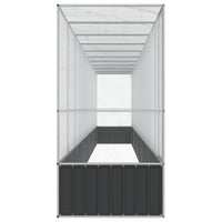 Aviary with Extension Silver 1042.5x107x212 cm Steel