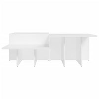 Coffee Tables 2 pcs White Engineered Wood