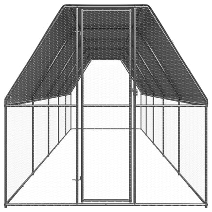 Chicken Cage 2x10x2 m Galvanised Steel
