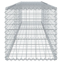 Gabion Basket with Cover 300x50x50 cm Galvanised Iron