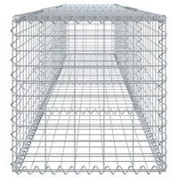 Gabion Basket with Cover 400x50x50 cm Galvanised Iron