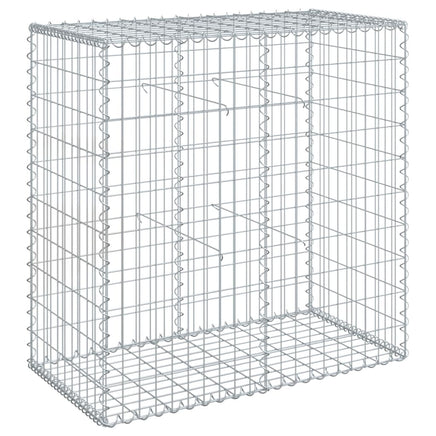 Gabion Basket with Cover 100x50x100 cm Galvanised Iron