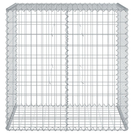 Gabion Basket with Cover 100x50x100 cm Galvanised Iron