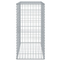 Gabion Basket with Cover 100x50x100 cm Galvanised Iron