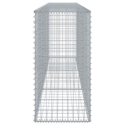 Gabion Basket with Cover 300x50x100 cm Galvanised Iron