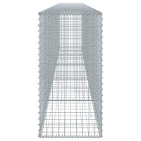 Gabion Basket with Cover 500x50x100 cm Galvanised Iron