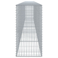 Gabion Basket with Cover 600x50x100 cm Galvanised Iron
