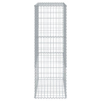 Gabion Basket with Cover 100x50x150 cm Galvanised Iron