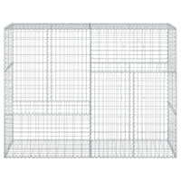 Gabion Basket with Cover 200x50x150 cm Galvanised Iron