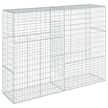 Gabion Basket with Cover 200x50x150 cm Galvanised Iron