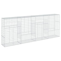Gabion Basket with Cover 400x50x150 cm Galvanised Iron