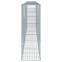 Gabion Basket with Cover 500x50x150 cm Galvanised Iron