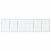 Gabion Basket with Cover 600x50x150 cm Galvanised Iron