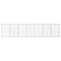 Gabion Basket with Cover 700x50x150 cm Galvanised Iron