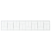 Gabion Basket with Cover 800x50x150 cm Galvanised Iron