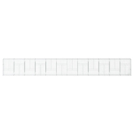 Gabion Basket with Cover 1200x50x150 cm Galvanised Iron