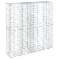 Gabion Basket with Cover 200x50x200 cm Galvanised Iron