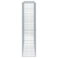 Gabion Basket with Cover 200x50x200 cm Galvanised Iron