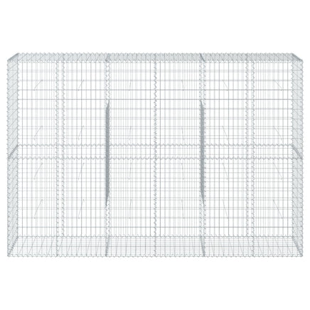Gabion Basket with Cover 300x50x200 cm Galvanised Iron