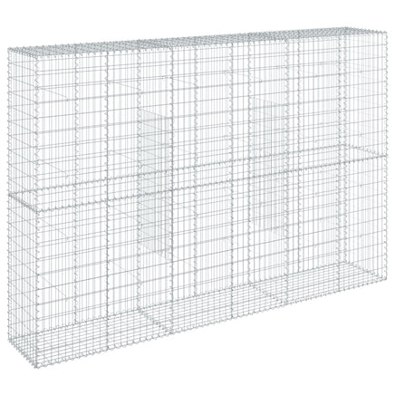 Gabion Basket with Cover 300x50x200 cm Galvanised Iron