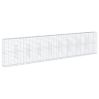 Gabion Basket with Cover 900x50x200 cm Galvanised Iron