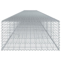 Gabion Basket with Cover 1000x100x50 cm Galvanised Iron