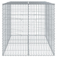Gabion Basket with Cover 200x100x100 cm Galvanised Iron