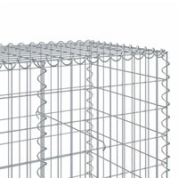 Gabion Basket with Cover 200x100x100 cm Galvanised Iron