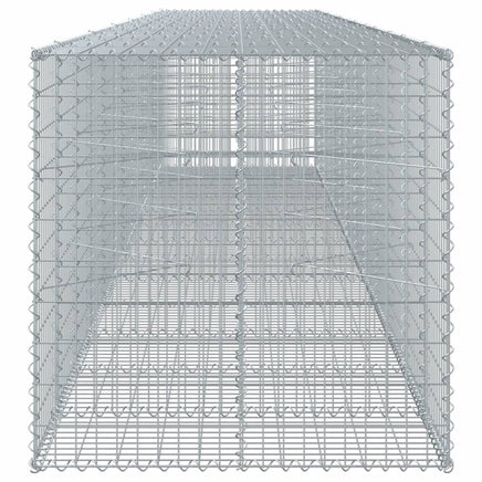 Gabion Basket with Cover 650x100x100 cm Galvanised Iron