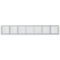 Gabion Basket with Cover 700x100x100 cm Galvanised Iron