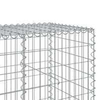 Gabion Basket with Cover 850x100x100 cm Galvanised Iron