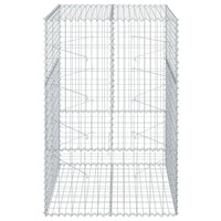 Gabion Basket with Cover 100x100x150 cm Galvanised Iron