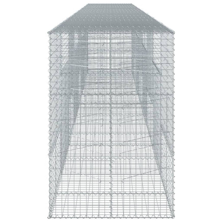 Gabion Basket with Cover 800x100x150 cm Galvanised Iron