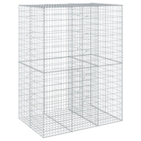 Gabion Basket with Cover 150x100x200 cm Galvanised Iron
