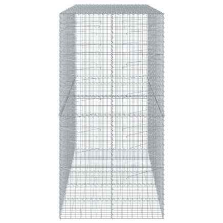 Gabion Basket with Cover 250x100x200 cm Galvanised Iron