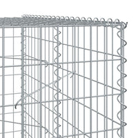 Gabion Basket with Cover 250x100x200 cm Galvanised Iron