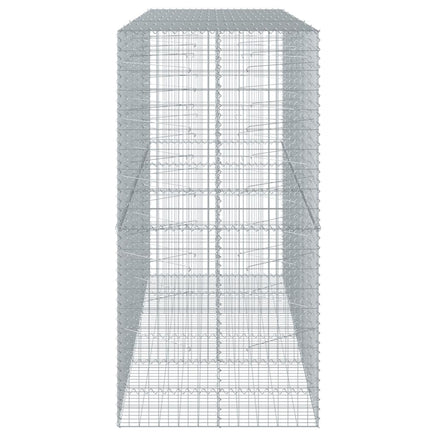Gabion Basket with Cover 300x100x200 cm Galvanised Iron