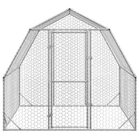 Chicken Run 2.5x2x2.25 m Galvanised Steel