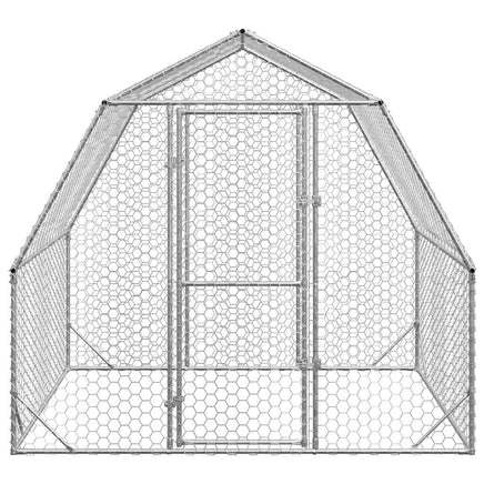 Chicken Run 2.5x2x2.25 m Galvanised Steel