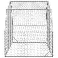 Chicken Run 2.5x2x2.25 m Galvanised Steel