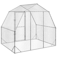 Chicken Run 2.5x2x2.25 m Galvanised Steel