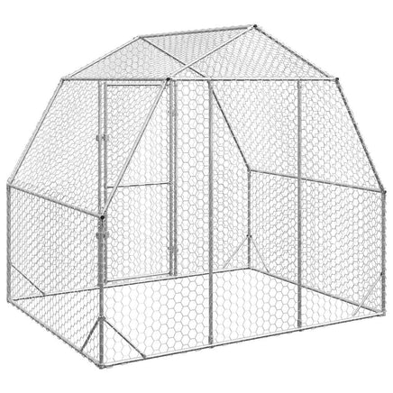 Chicken Run 2.5x2x2.25 m Galvanised Steel