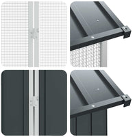 Bird Cage Anthracite 430 x 208 x 247 cm Galvanised steel