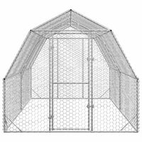 Chicken Run 2.5x4x2.25 m Galvanised Steel