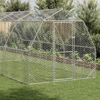 Chicken Run 2.5x6x2.25 m Galvanised Steel