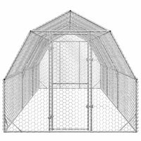 Chicken Run 2.5x6x2.25 m Galvanised Steel