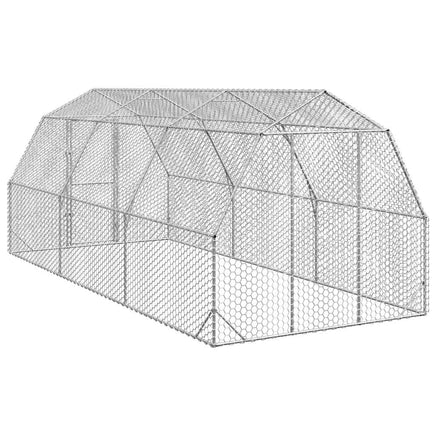 Chicken Run 2.5x6x2.25 m Galvanised Steel